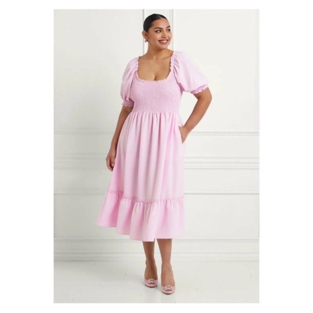 Hill house Louisa dress in ballerina pink crepe
